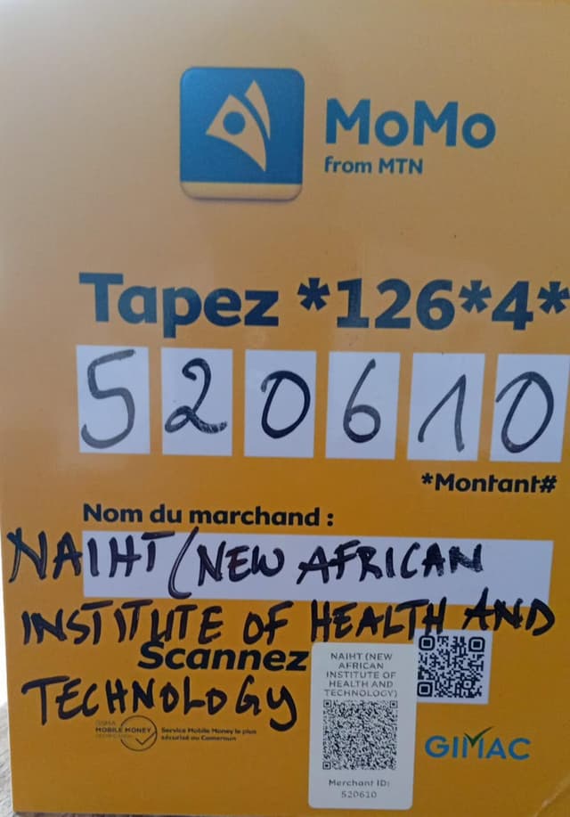 Mobile Money payment details