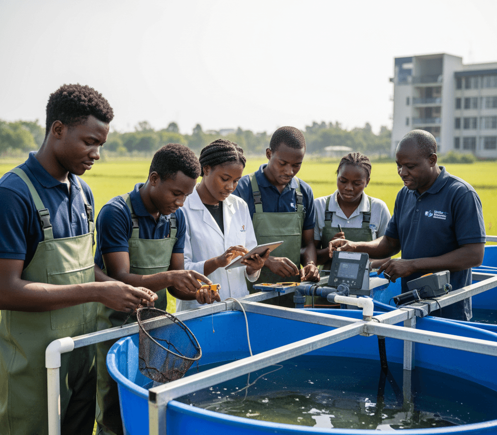 African Fish Farming Students